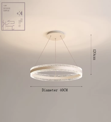 Simple modern full spectrum eye protection Nordic bedroom, dining room, pendant light, circular living room light