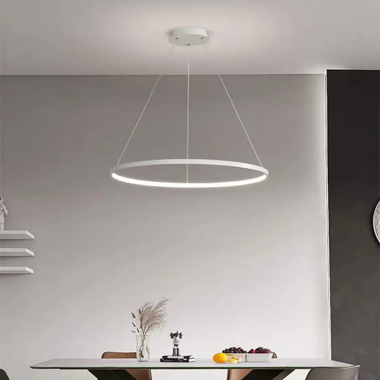 LED Chandelier Dimmable Pendant Light for Kitchen Living Room, Surface Mounted Minimalist Home Lighti