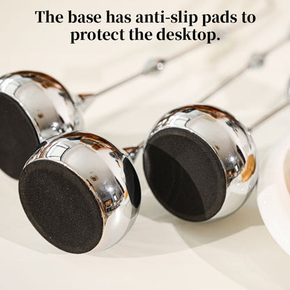 Portavelas A69, Silver Metal Candelabra, Romantic Art Table Decor for Home, Dining, Wedding Photo Prop