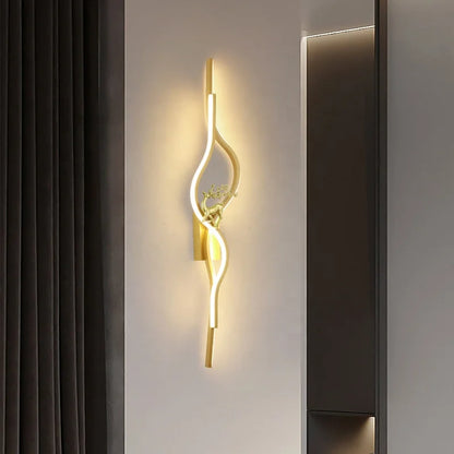 Led Wall Lamp Modern Minimalist Nordic Aluminum Wall Lamp for Bedroom Living Room Luxury Wall Art Indoor Wall Lamp