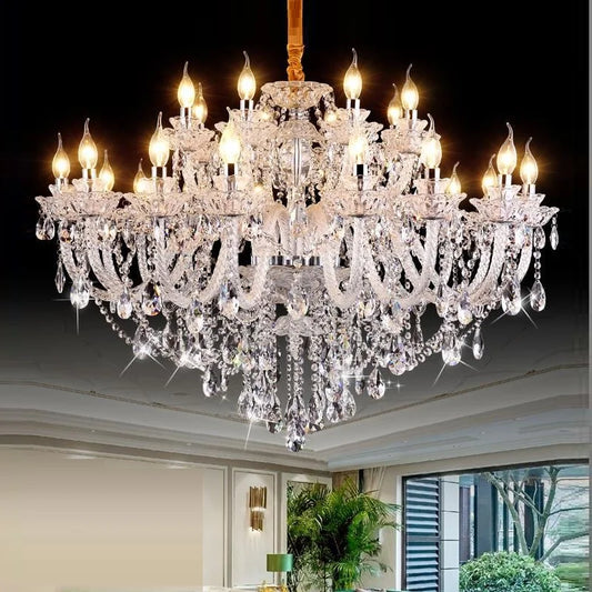 Luxury New K9 Modern Crystal Lustres De Cristal Lamps Chandeliers AC110V/220V Home Decoration Lighting Fixture for Living Room