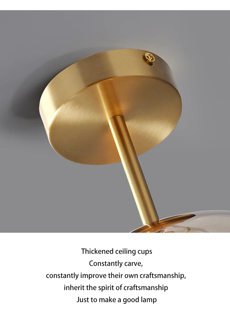 Modern LED Glass Ceiling Lights Home Indoor Chandeliers Ceiling Lamps Bedroom Aisle Corridor Lamp Lampara techo Lustre E27 Bulb