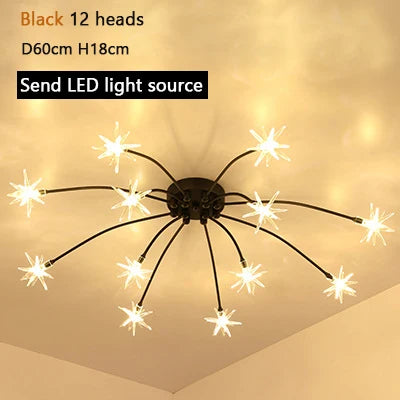 Modern Chandeliers For Living Room Led Lamp Nordic Design Ceiling Light Bedroom Kitchen Foyer Decor Home Lighting Lustre Fixture