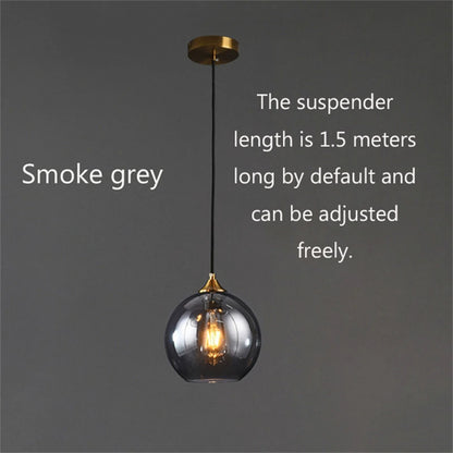 Dropshipping LED Glass Ceiling Pendant Lamp Nordic loft Restaurant pendant Lights Fixtures Living Room Home Decoration Lighting