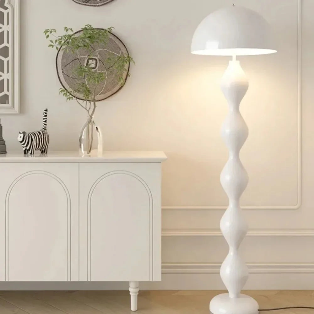 Macaron Creative Mushroom Lamp Living Room Sofa Side Led Floor Lamps Bedroom Bedside Light Senior Sense Of Vertical Lights