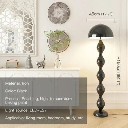 Macaron Creative Mushroom Lamp Living Room Sofa Side Led Floor Lamps Bedroom Bedside Light Senior Sense Of Vertical Lights