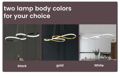 Modern Restaurant Line Pendant Light Bar Dining Table Restaurant Decoration Remote Dimming Kitchen LED Line Pendant Light