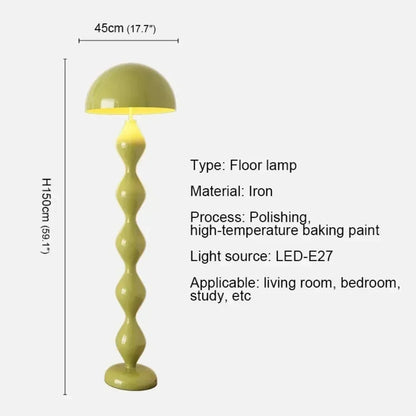 Macaron Creative Mushroom Lamp Living Room Sofa Side Led Floor Lamps Bedroom Bedside Light Senior Sense Of Vertical Lights