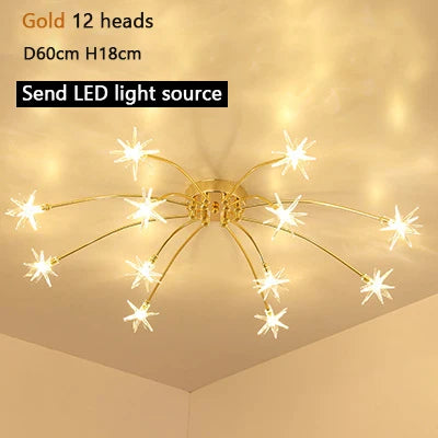 Modern Chandeliers For Living Room Led Lamp Nordic Design Ceiling Light Bedroom Kitchen Foyer Decor Home Lighting Lustre Fixture