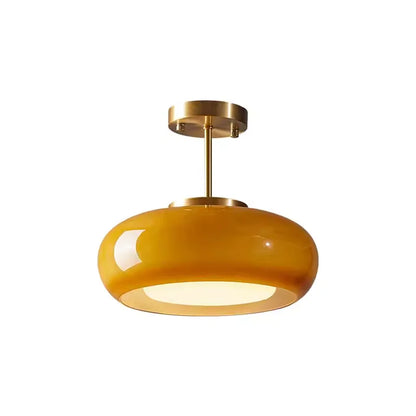 Orange Glass Ceiling Chandelier Vintage Living Room Bauhaus Chandelier For Bedroom Restaurant Decor French Dining Hanging Lamp