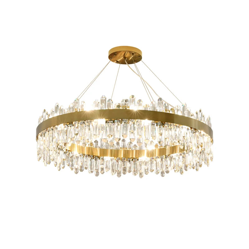 Elevate Your Living Room With Our Luxury Natural Stone LED Chandelier High-end Pendant Light 40cm 50cm 60cm Dimming Function