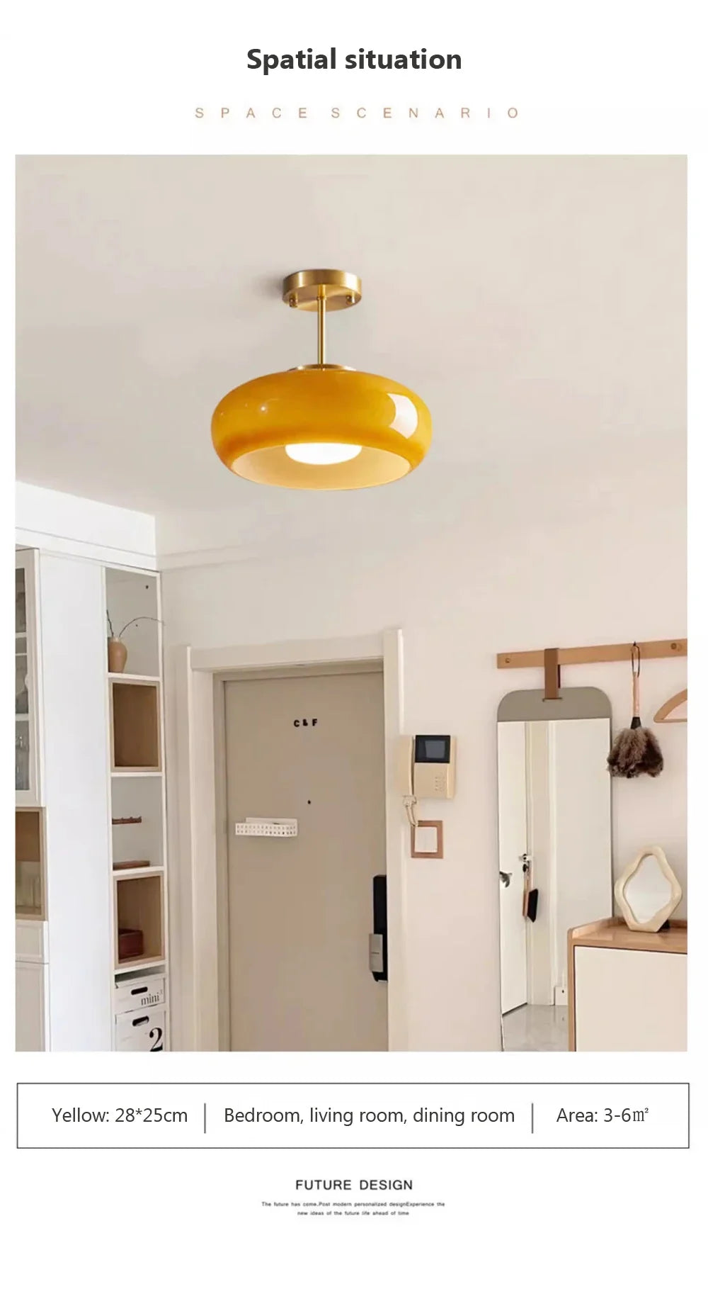 Orange Glass Ceiling Chandelier Vintage Living Room Bauhaus Chandelier For Bedroom Restaurant Decor French Dining Hanging Lamp