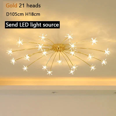 Modern Chandeliers For Living Room Led Lamp Nordic Design Ceiling Light Bedroom Kitchen Foyer Decor Home Lighting Lustre Fixture