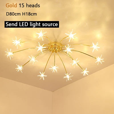 Modern Chandeliers For Living Room Led Lamp Nordic Design Ceiling Light Bedroom Kitchen Foyer Decor Home Lighting Lustre Fixture