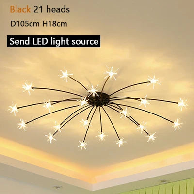 Modern Chandeliers For Living Room Led Lamp Nordic Design Ceiling Light Bedroom Kitchen Foyer Decor Home Lighting Lustre Fixture