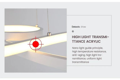 Modern Restaurant Line Pendant Light Bar Dining Table Restaurant Decoration Remote Dimming Kitchen LED Line Pendant Light