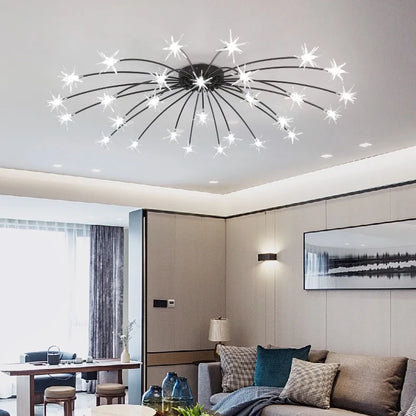 Modern Chandeliers For Living Room Led Lamp Nordic Design Ceiling Light Bedroom Kitchen Foyer Decor Home Lighting Lustre Fixture