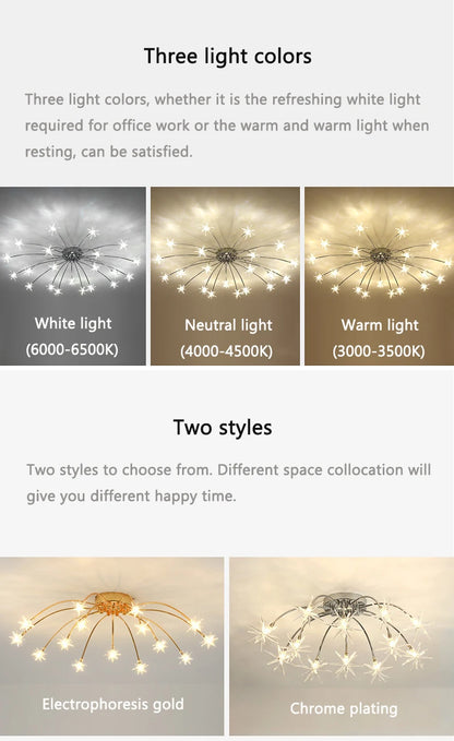 Modern Chandeliers For Living Room Led Lamp Nordic Design Ceiling Light Bedroom Kitchen Foyer Decor Home Lighting Lustre Fixture