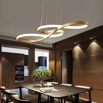 Modern Restaurant Line Pendant Light Bar Dining Table Restaurant Decoration Remote Dimming Kitchen LED Line Pendant Light