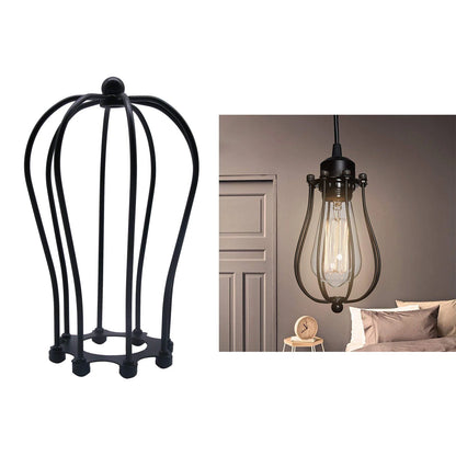 Vintage Style Metal Wrie Cage Lampshade - Industrial Metal Cage Light Shade DIY Ceiling Pendant Lights for Dining Room Loft
