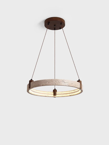 Elevate Your Living Room With Our Luxury Natural Stone LED Chandelier High-end Pendant Light 40cm 50cm 60cm Dimming Function