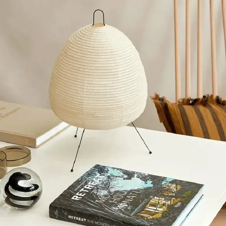 Noguchi Akari Rice Paper Floor Light Japanese Table Desk Lamp with E27 Bulb