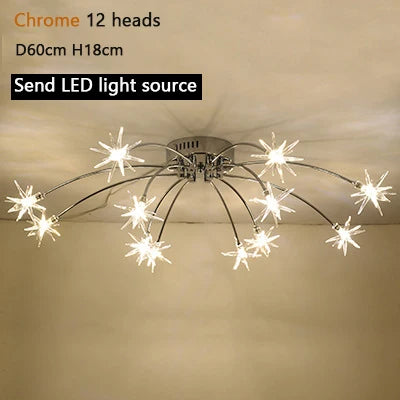 Modern Chandeliers For Living Room Led Lamp Nordic Design Ceiling Light Bedroom Kitchen Foyer Decor Home Lighting Lustre Fixture