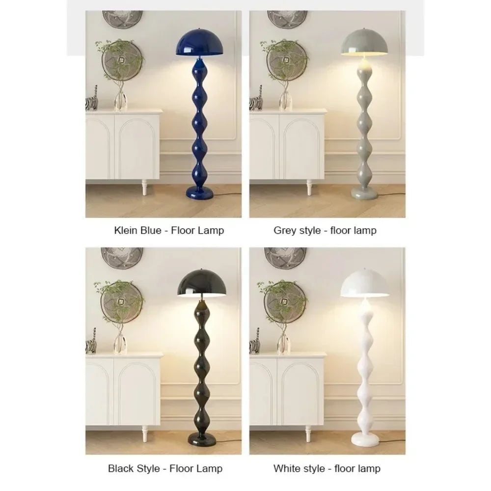 Macaron Creative Mushroom Lamp Living Room Sofa Side Led Floor Lamps Bedroom Bedside Light Senior Sense Of Vertical Lights