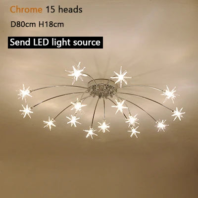 Modern Chandeliers For Living Room Led Lamp Nordic Design Ceiling Light Bedroom Kitchen Foyer Decor Home Lighting Lustre Fixture