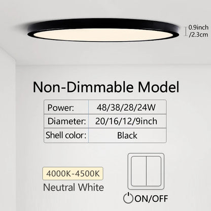 MARPOU 2cm Ultra-thin LED ceiling light 24W 28W 38W 48W warm white cold white neutral white indoor modern lighting Decoration