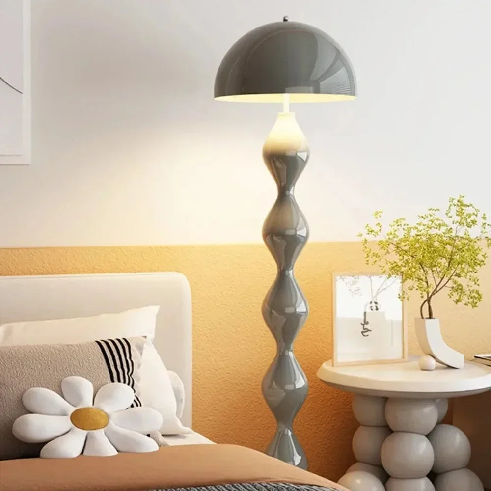 Macaron Creative Mushroom Lamp Living Room Sofa Side Led Floor Lamps Bedroom Bedside Light Senior Sense Of Vertical Lights