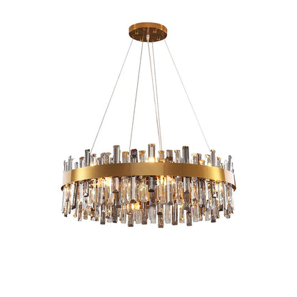 Elevate Your Living Room With Our Luxury Natural Stone LED Chandelier High-end Pendant Light 40cm 50cm 60cm Dimming Function