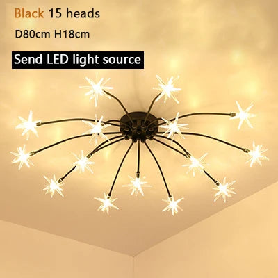 Modern Chandeliers For Living Room Led Lamp Nordic Design Ceiling Light Bedroom Kitchen Foyer Decor Home Lighting Lustre Fixture