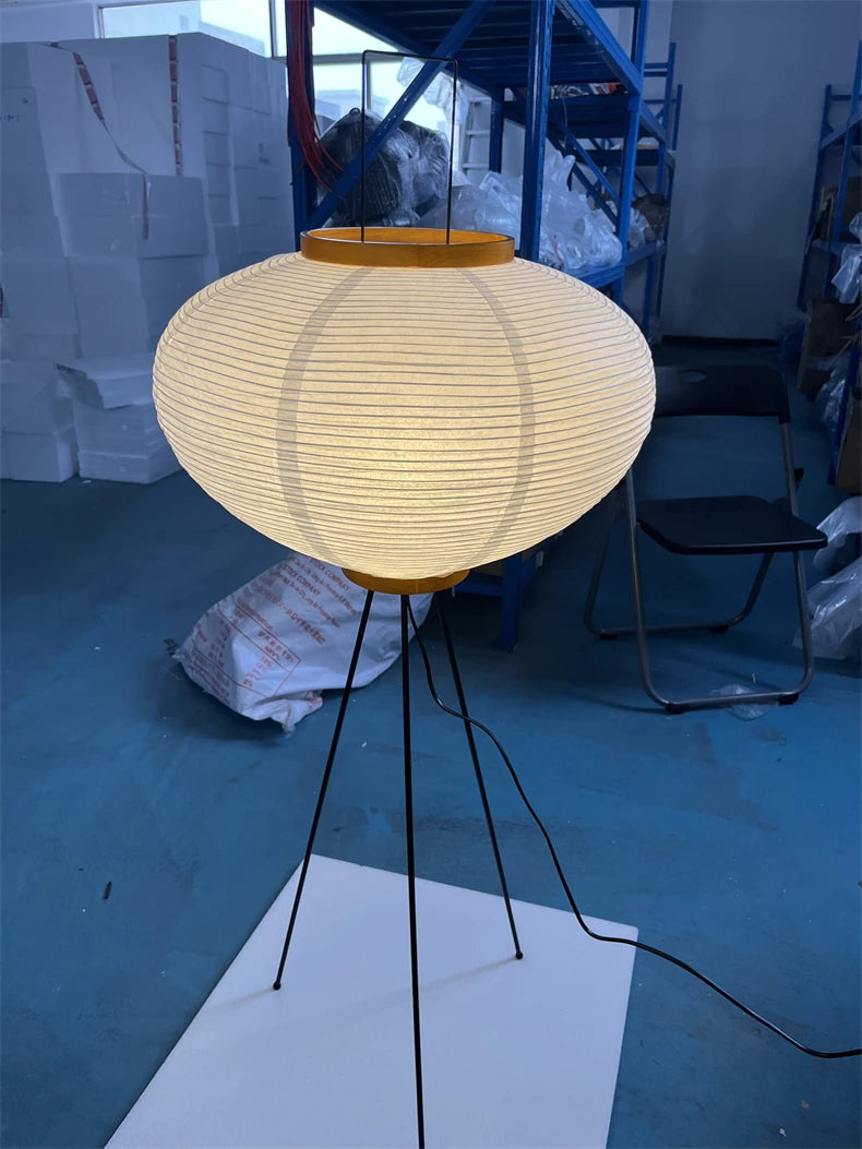 Noguchi Akari Rice Paper Floor Light Japanese Table Desk Lamp with E27 Bulb
