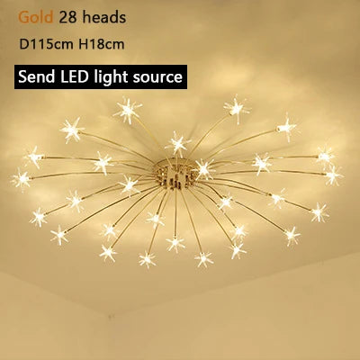 Modern Chandeliers For Living Room Led Lamp Nordic Design Ceiling Light Bedroom Kitchen Foyer Decor Home Lighting Lustre Fixture