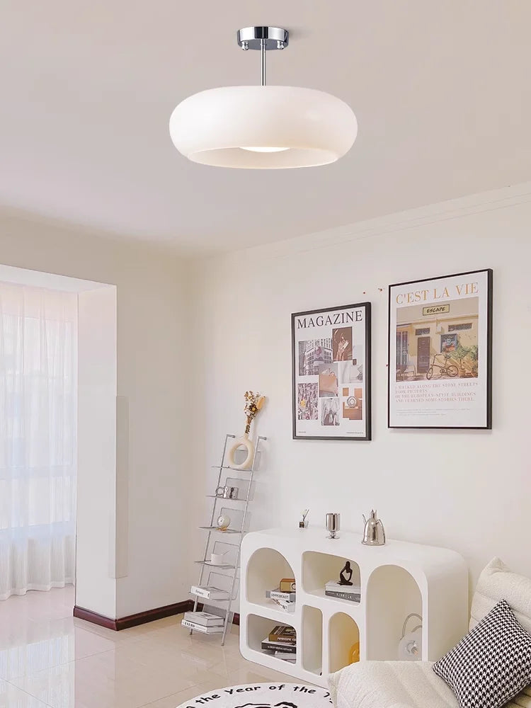 Orange Glass Ceiling Chandelier Vintage Living Room Bauhaus Chandelier For Bedroom Restaurant Decor French Dining Hanging Lamp