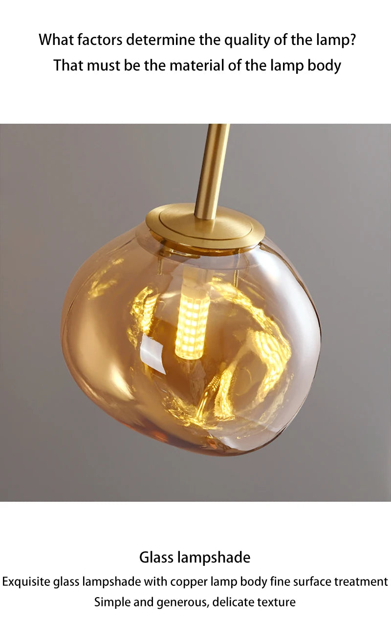 Modern LED Glass Ceiling Lights Home Indoor Chandeliers Ceiling Lamps Bedroom Aisle Corridor Lamp Lampara techo Lustre E27 Bulb