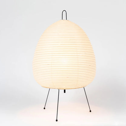 Japanese Design Paper Table Lamp Tripod Rice Paper Table Lamp Japanese Style Lantern Lamp Led Desk Lamp for Bedroom