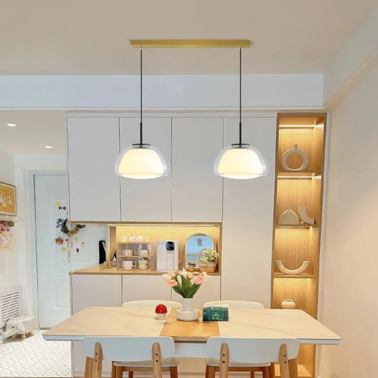 Designer Jelly Amber Chandelier Living Room Restaurant Bedroom Bedside  Luxury Transparent Glass Home Decor Lighting Fixtures