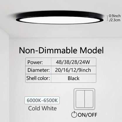 MARPOU 2cm Ultra-thin LED ceiling light 24W 28W 38W 48W warm white cold white neutral white indoor modern lighting Decoration