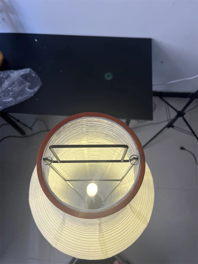 Noguchi Akari Rice Paper Floor Light Japanese Table Desk Lamp with E27 Bulb
