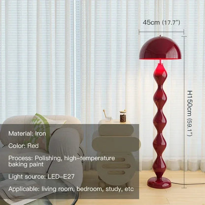 Macaron Creative Mushroom Lamp Living Room Sofa Side Led Floor Lamps Bedroom Bedside Light Senior Sense Of Vertical Lights