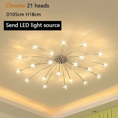 Modern Chandeliers For Living Room Led Lamp Nordic Design Ceiling Light Bedroom Kitchen Foyer Decor Home Lighting Lustre Fixture