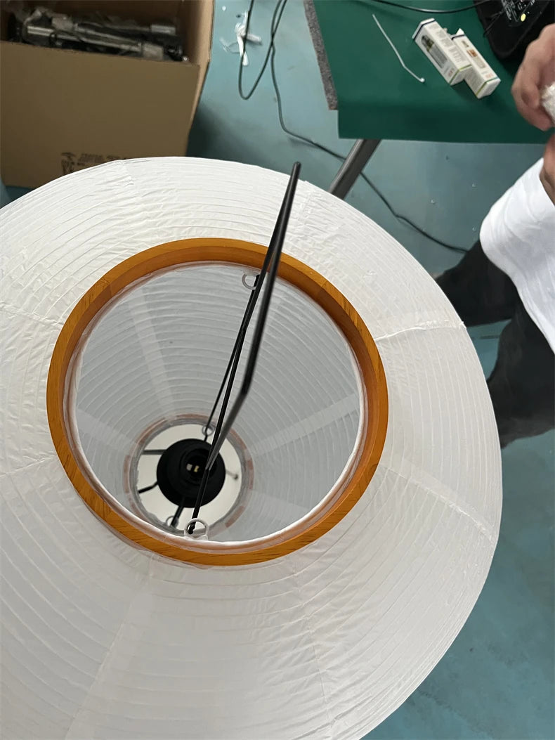 Noguchi Akari Rice Paper Floor Light Japanese Table Desk Lamp with E27 Bulb