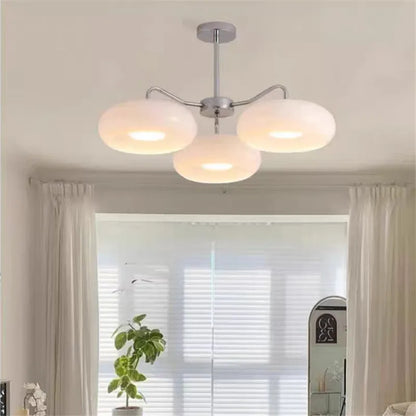 Orange Glass Ceiling Chandelier Vintage Living Room Bauhaus Chandelier For Bedroom Restaurant Decor French Dining Hanging Lamp