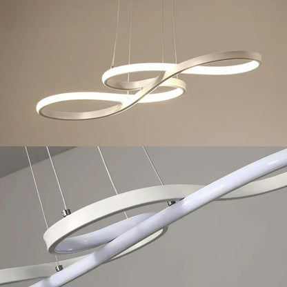 Modern Restaurant Line Pendant Light Bar Dining Table Restaurant Decoration Remote Dimming Kitchen LED Line Pendant Light
